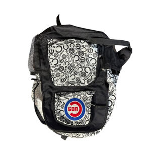 Men's Unbranded Chicago Cubs Backpack One Size Black White #318